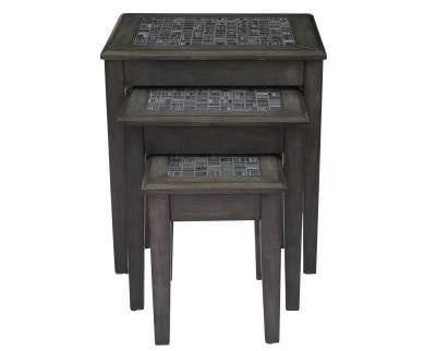 Jofran Grey Mosaic Nesting Set of 3