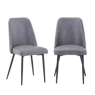 Jofran Maddox Uph Grey Chair