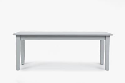 Jofran Simplicity Dove Grey Bench