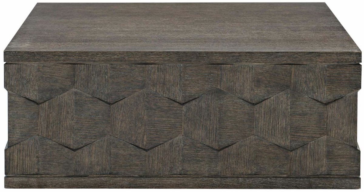 Closeouts Linea Square Cerused Charcoal Cocktail Table