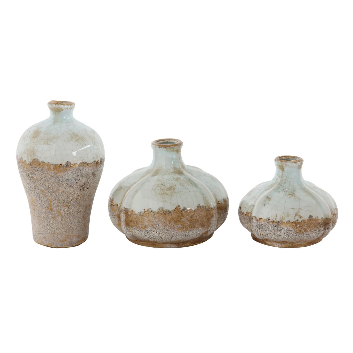 Creative Coop Blue Vase Set of 3