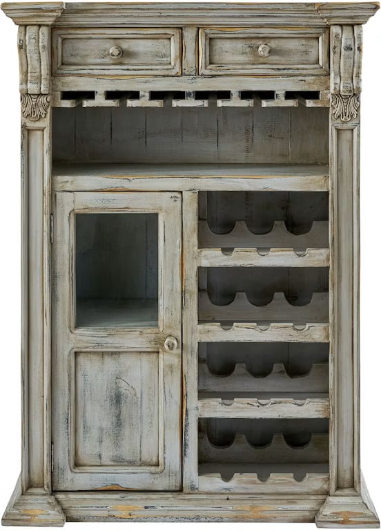 Elements International Michelle Grey Wine Storage