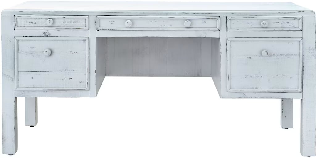 Elements International Leo White Desk