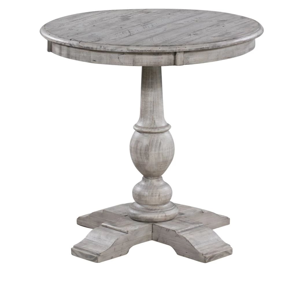 Crestview Collective Pembrooke Weathered White Round