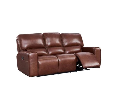 Leather Italia Broadway Brown Reclining