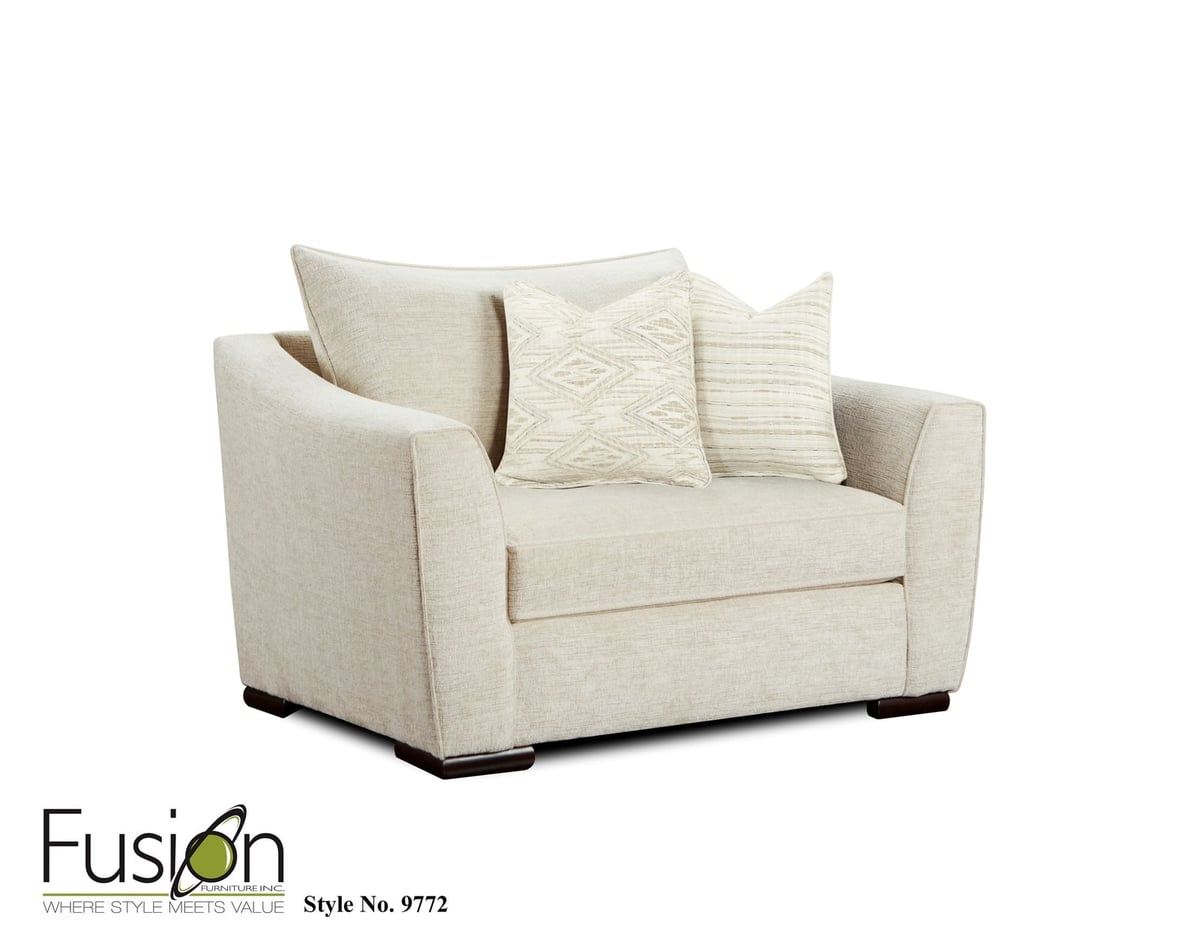 Fusion vibrant vision Oatmeal Chair and a Half