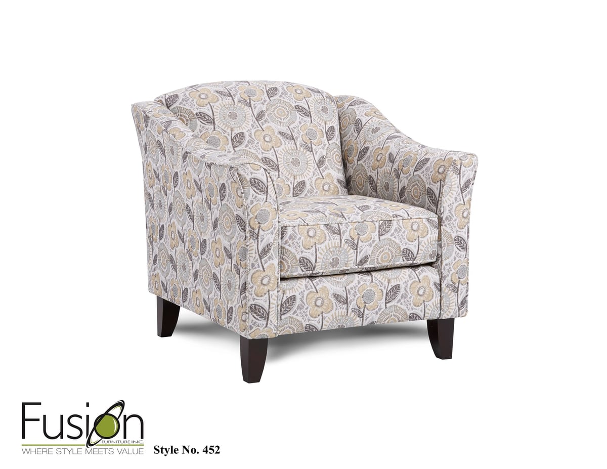 Fusion 450 Series Dayflower Haze Accent Chair