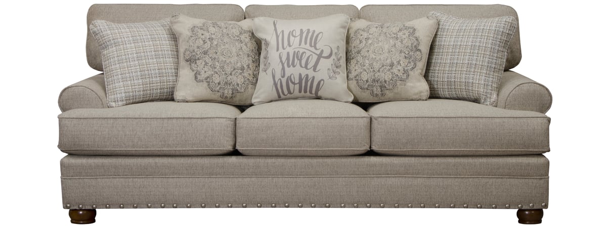 Jackson Catnapper Farmington Buff Sofa