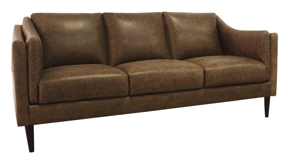Luke Leather Ava Bomber Tan Sofa
