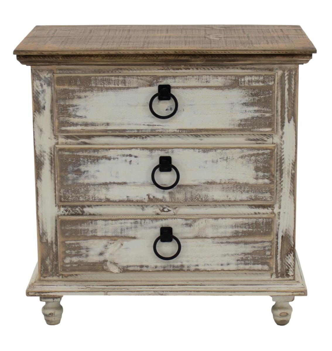 Split Nickel Clarice Nightstand