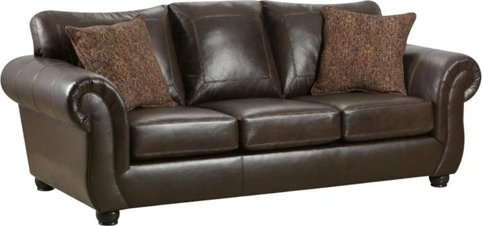 A&W Furniture Davenport Walnut Sofa