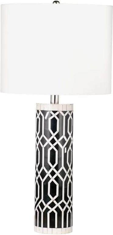 Baker Modern White Marble Table Lighting