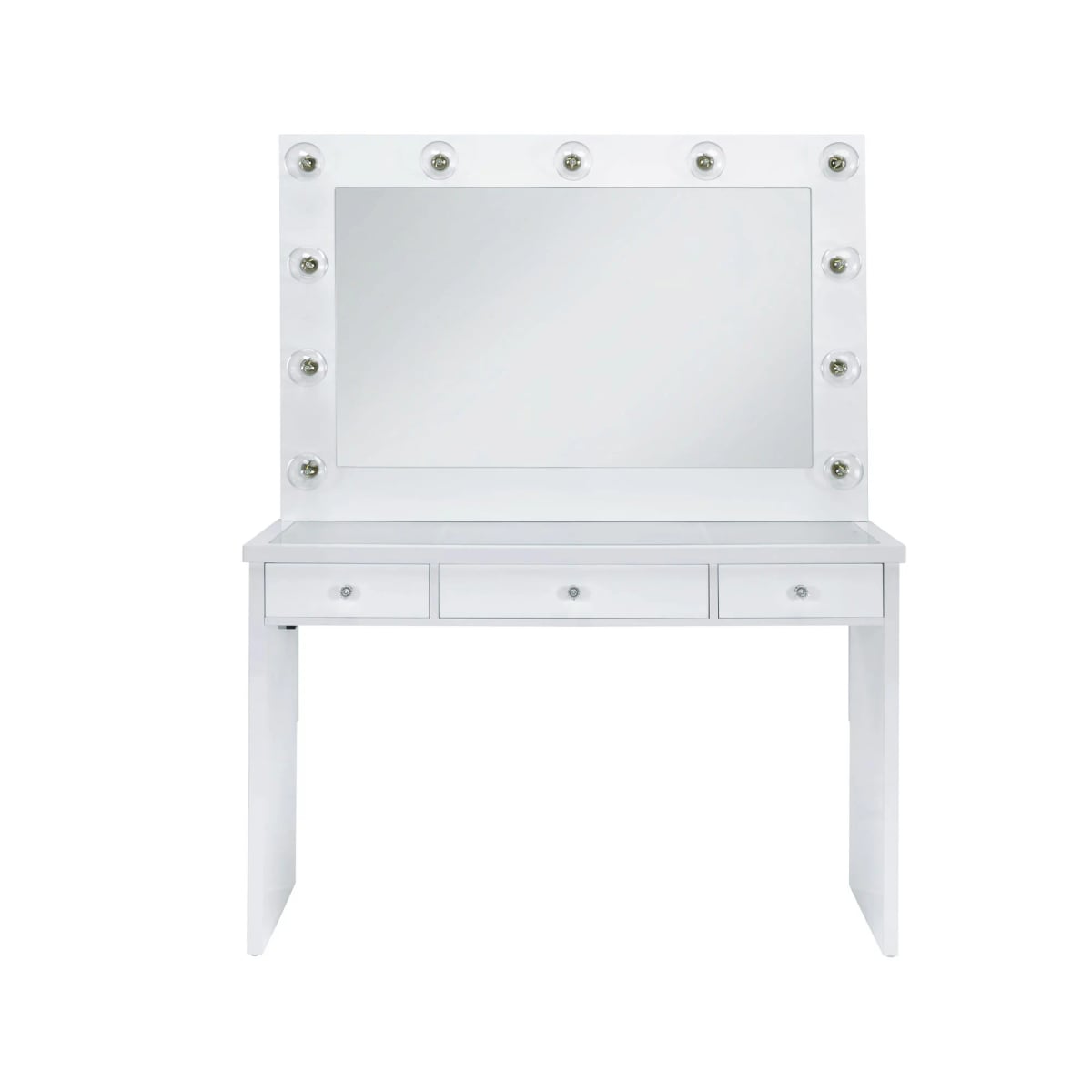 Elements International Ariana White Base with Light Bulbs