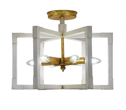 Zeugma LA594 White Gold Chandelier