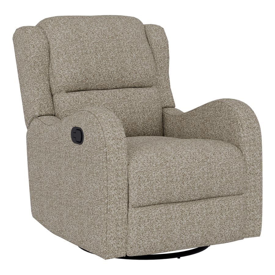 Emerald Home Henry Speckled Brown Swivel Glider