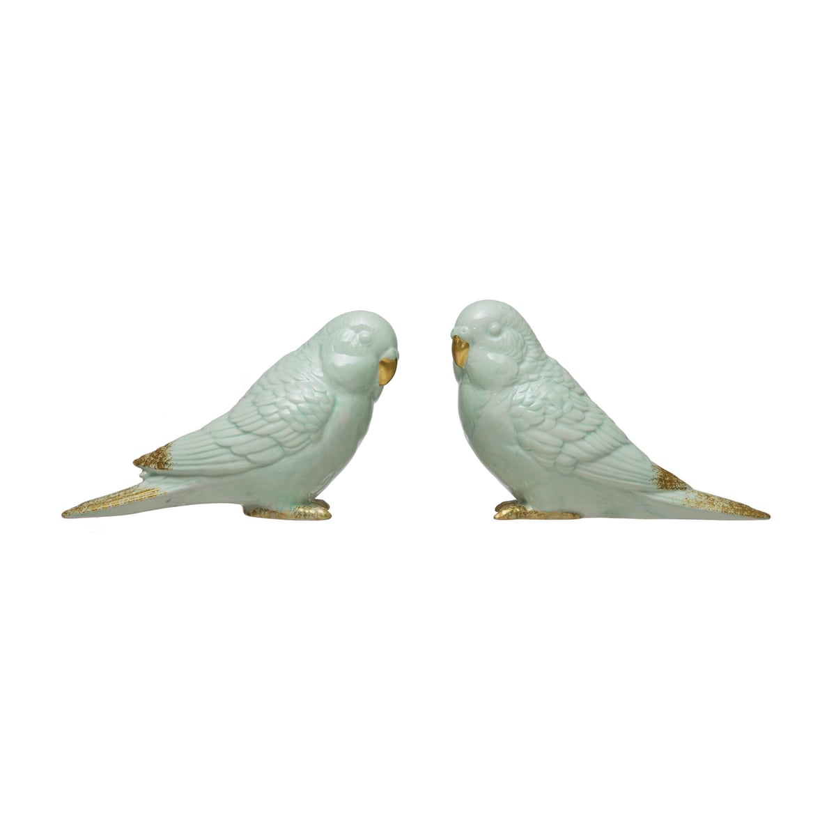 Creative Coop Ceramic Parakeet