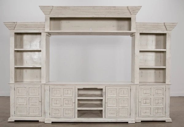Vintage Furniture Chalet: Nero White Entertainment Center
