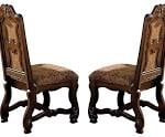 Crown Mark Neo Renaissance: Cherry Brown Side Chair