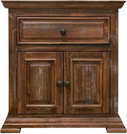 Elements International Olivia Brown Nightstand