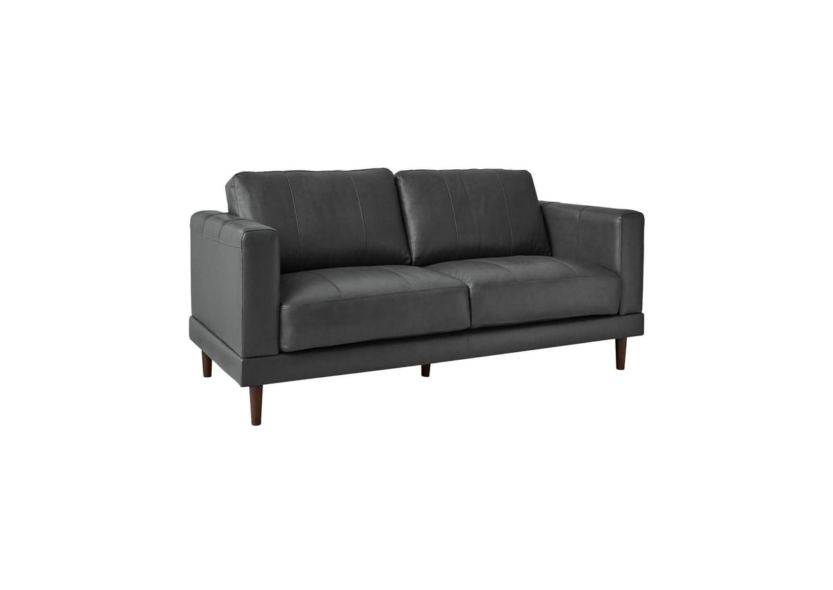 Elements International Hampton Fiero Charcoal Loveseat