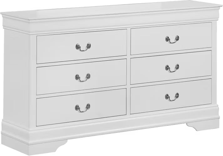 Crown Mark Louis Philip White Dresser