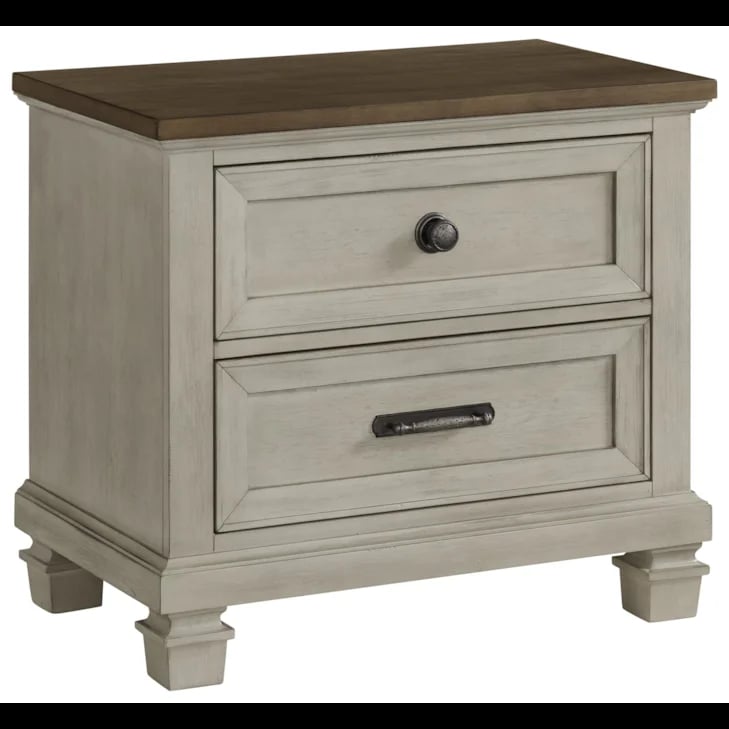 Farmington Medium Brown and Washed Stone Nightstand