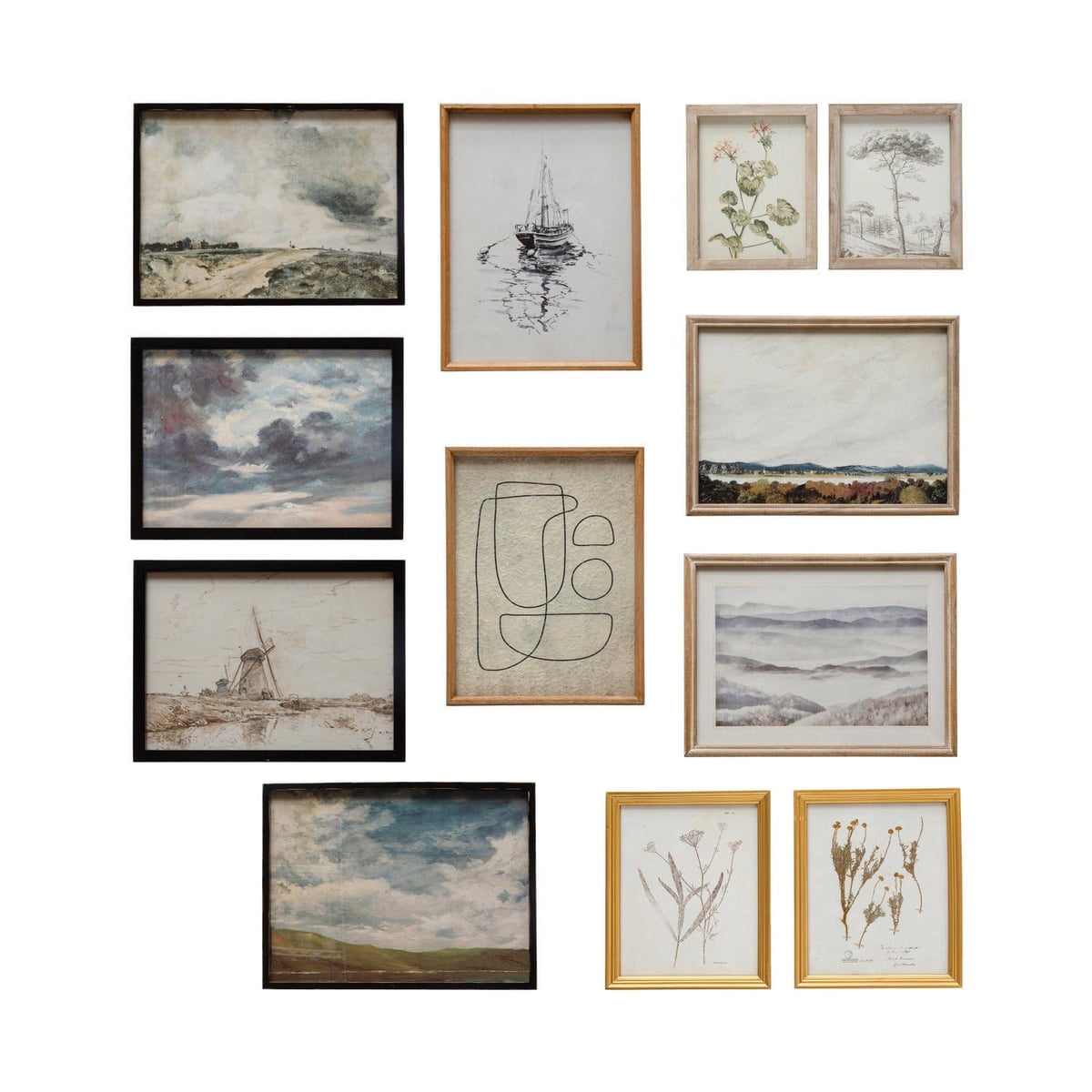 Creative Coop Framed Landscape Art Wall