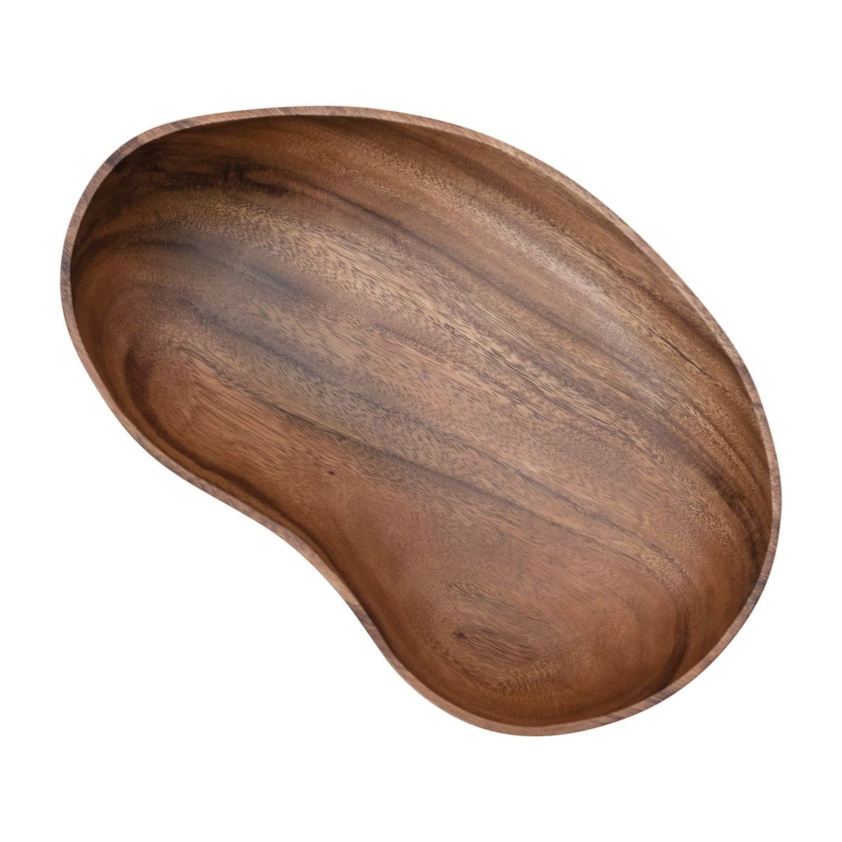 Creative Coop Wood bean bowl