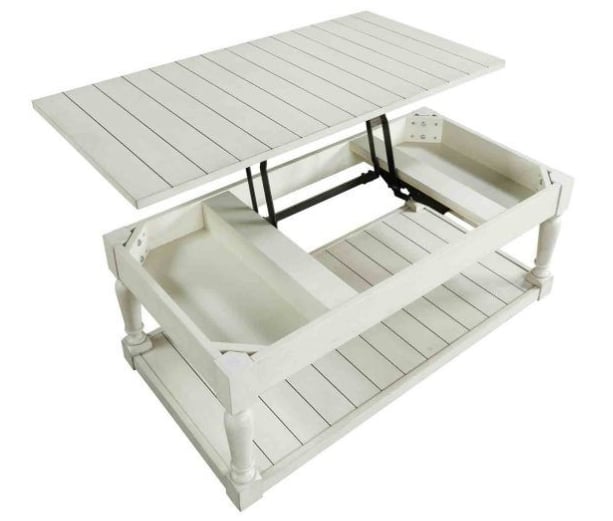 Steve Silver Hemingway Lift Top Alabaster Cocktail Table