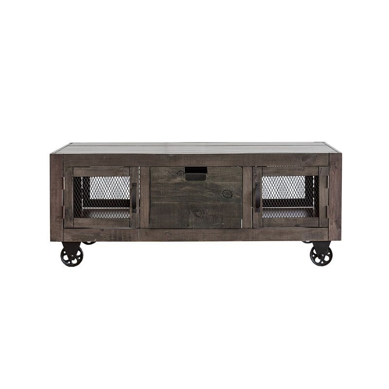 Elements International Industrial Grey Cocktail Table
