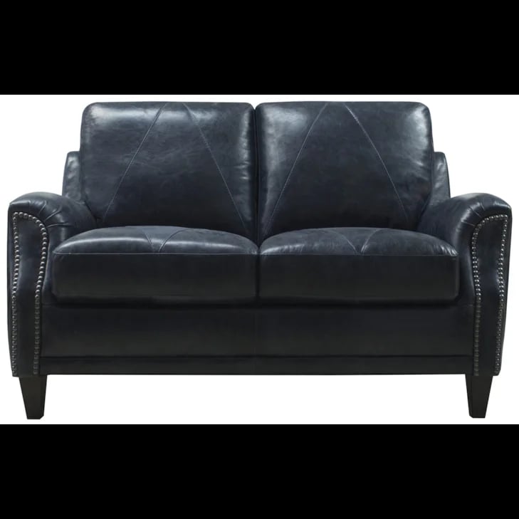 Luke Leather Anya Midnight Blue Loveseat