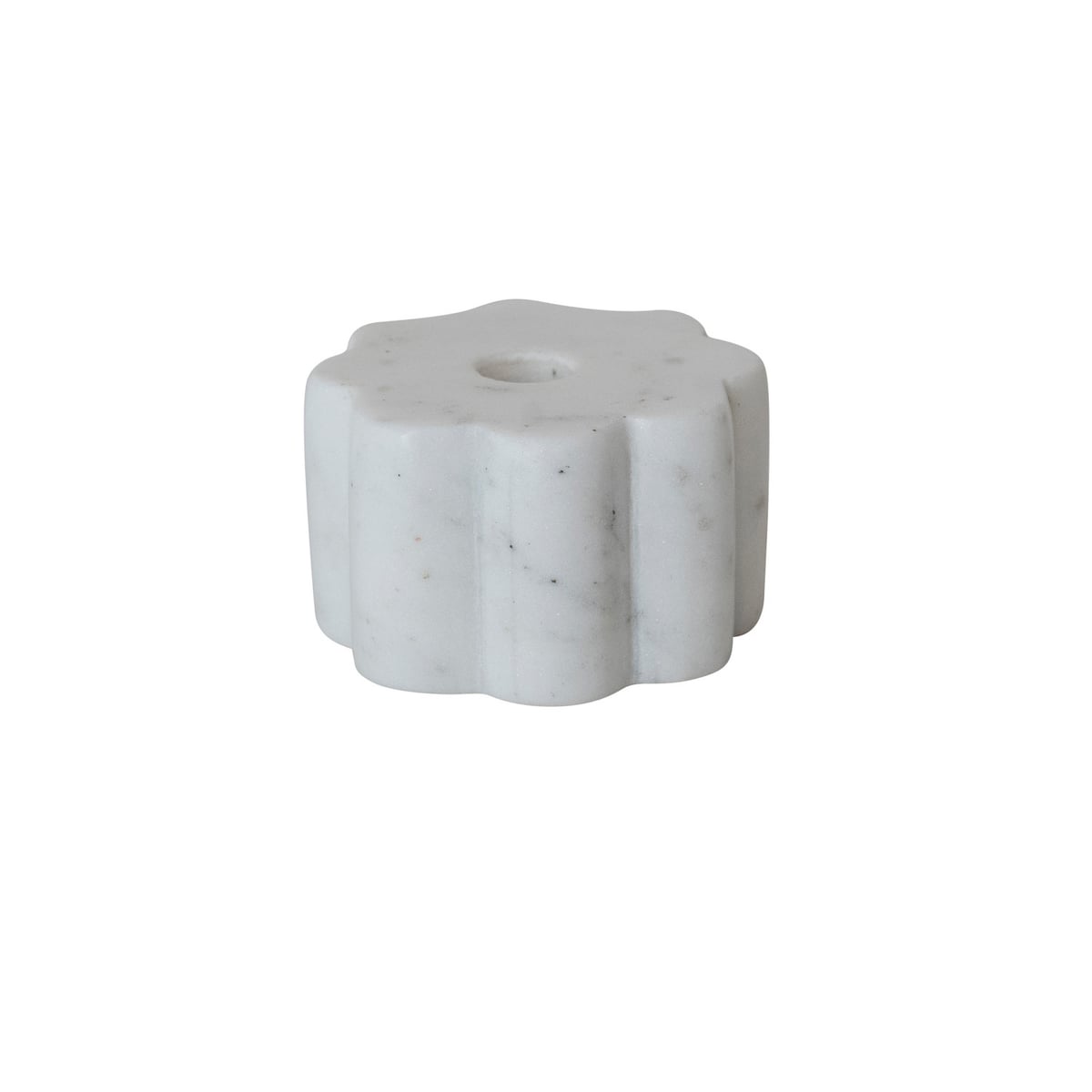 Creative Coop Scalloped marble Taper