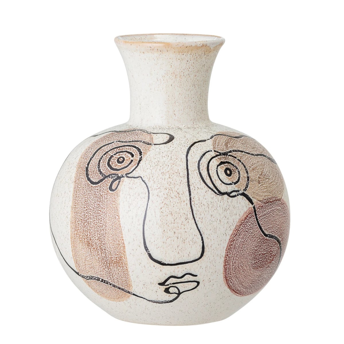 Creative Coop Abstract Face Vase