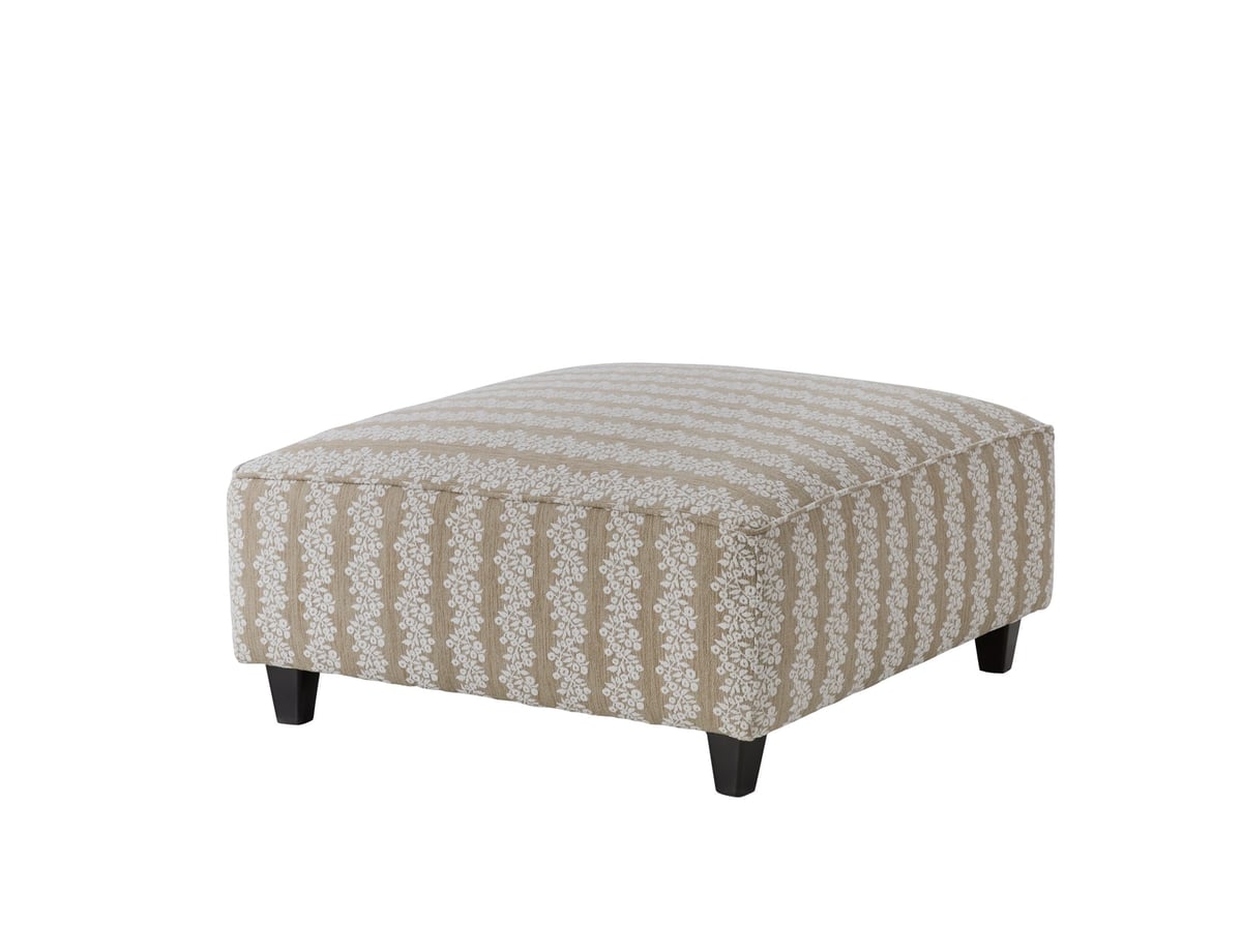 Fusion 100 Series Wallflower Wheat Cocktail Ottoman