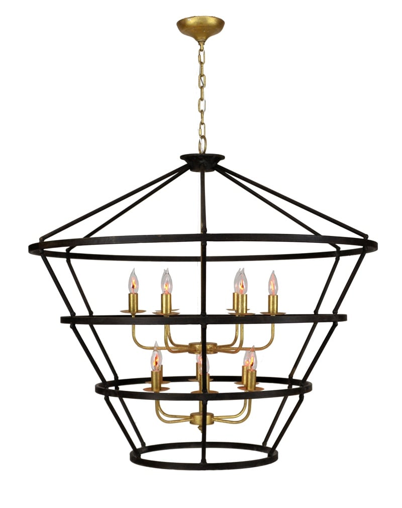 Zeugma LA565 Brown Gold Chandelier