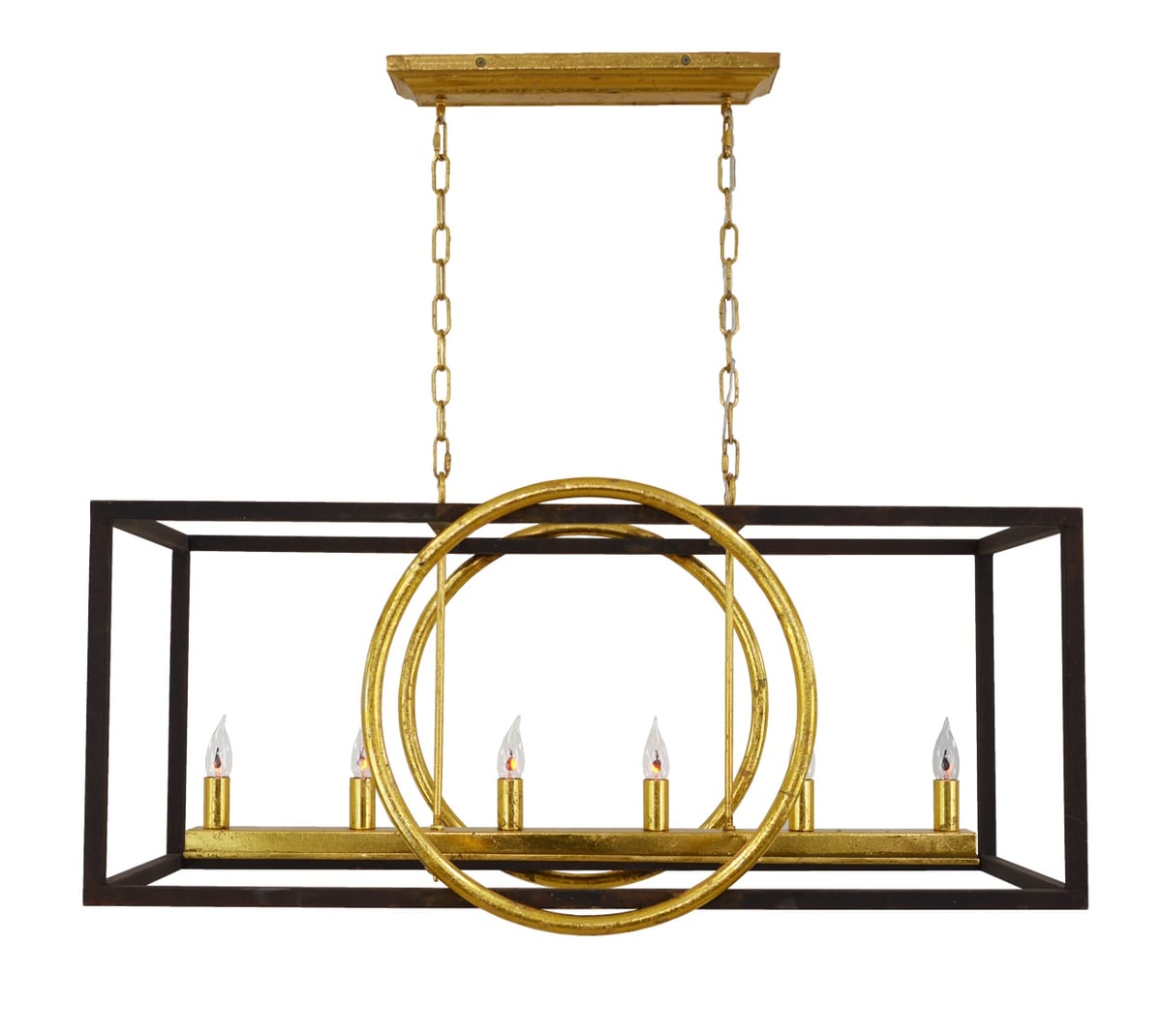 Zeugma LA591 Brown Gold Chandelier