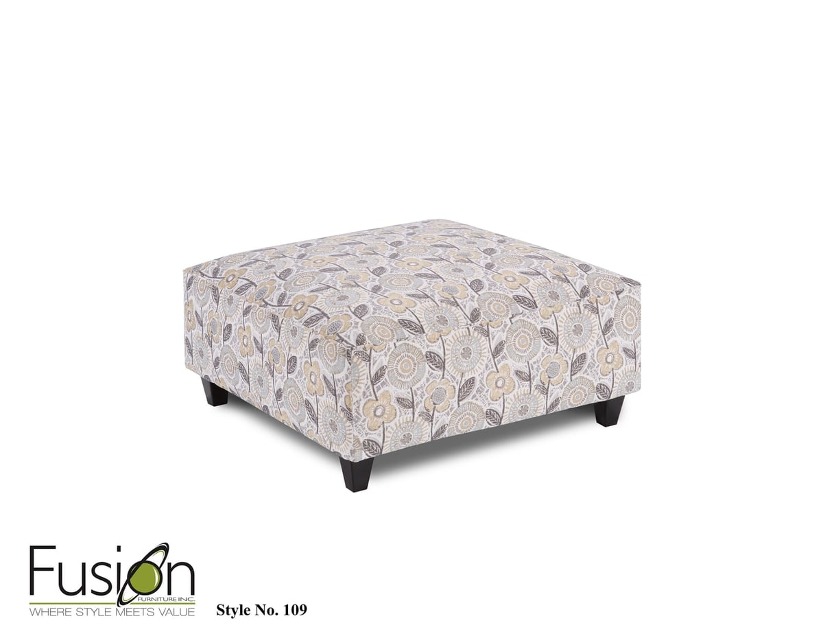 Fusion 100 Series Dayflower Haze Cocktail Ottoman