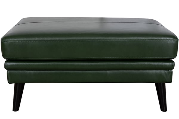Luke Leather Lauren Bomber Tan Ottoman