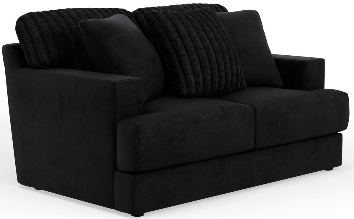 Jackson Catnapper Eagan Black Loveseat
