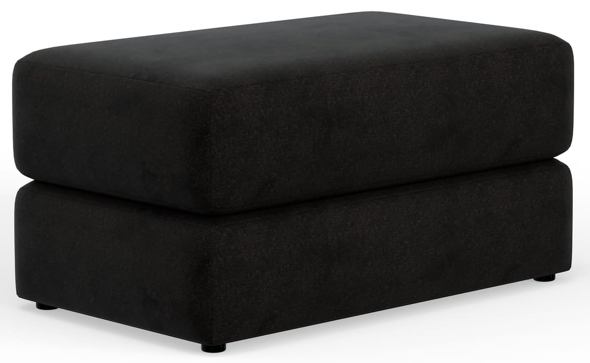 Jackson Catnapper Eagan Black Ottoman