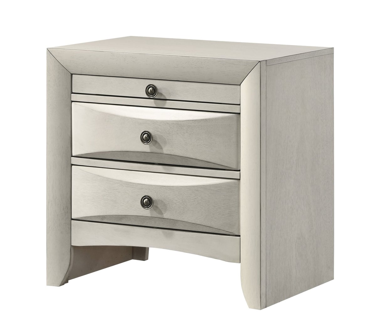 Crown Mark Emily: White Nightstand