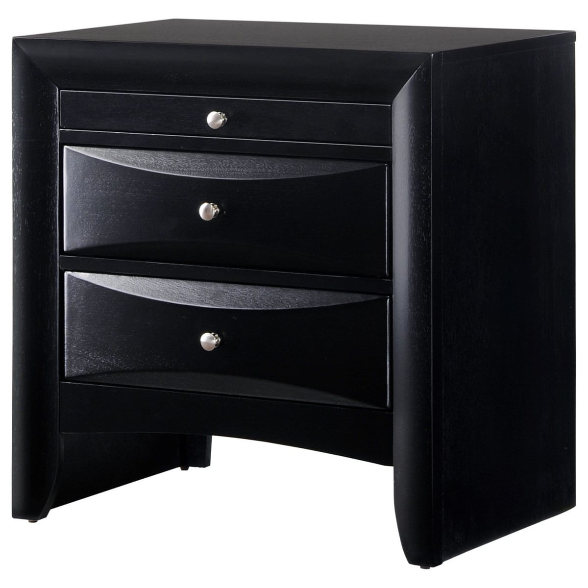 Crown Mark Emily: Black Nightstand