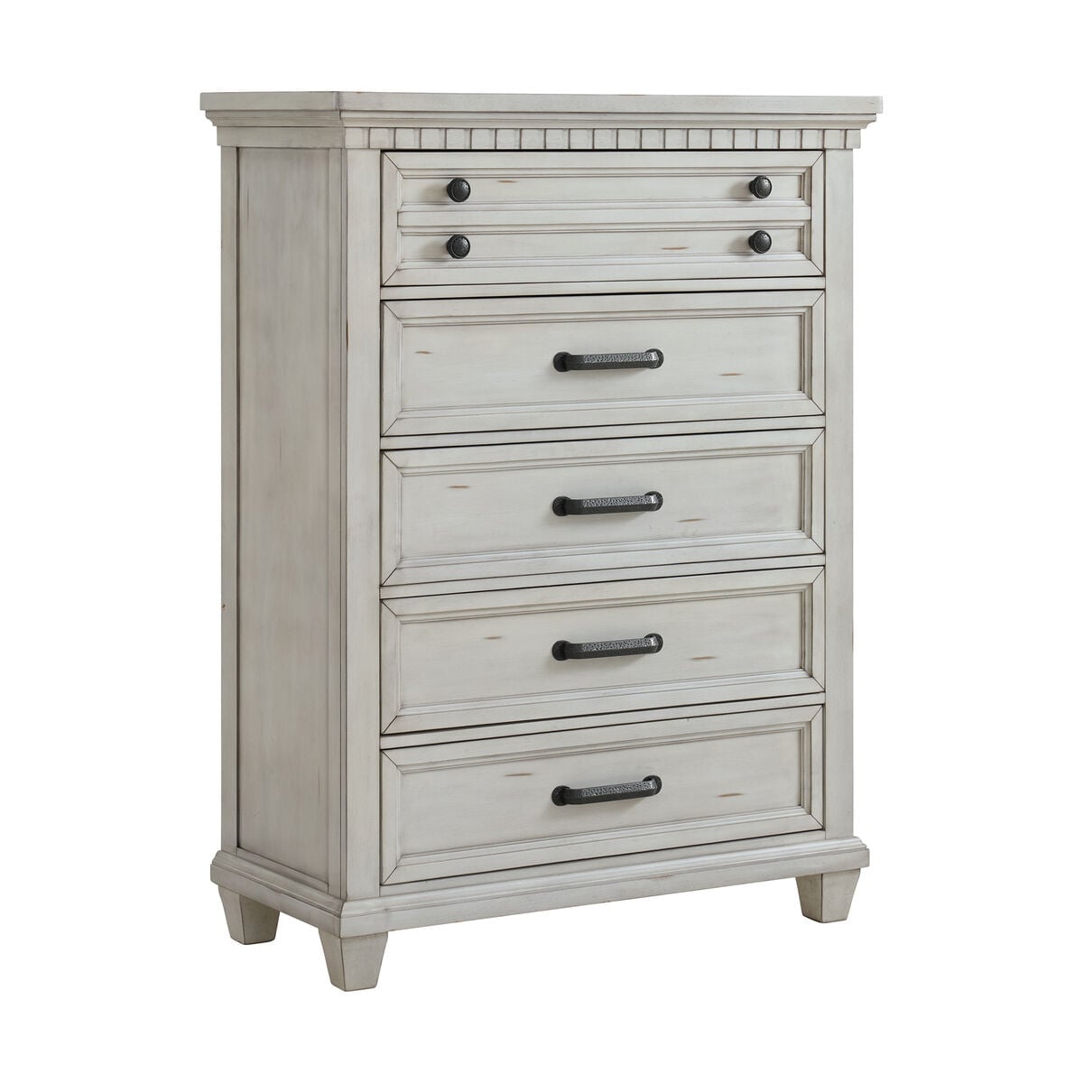 Elements International McCoy Antique White Chest