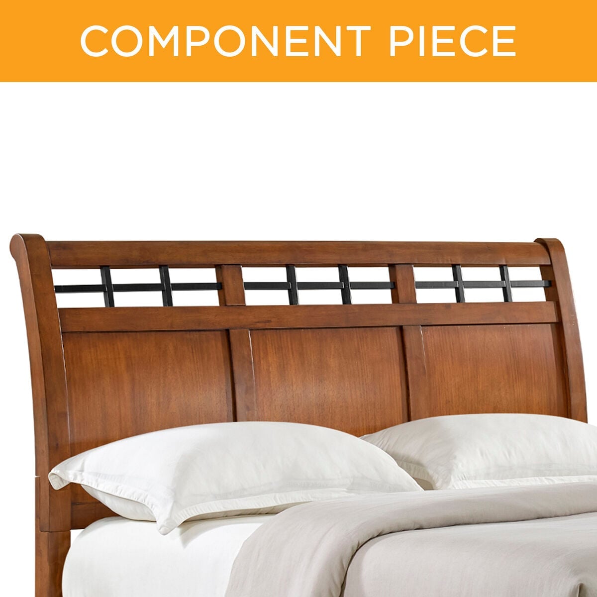 Elements International Gage Chestnut Headboard