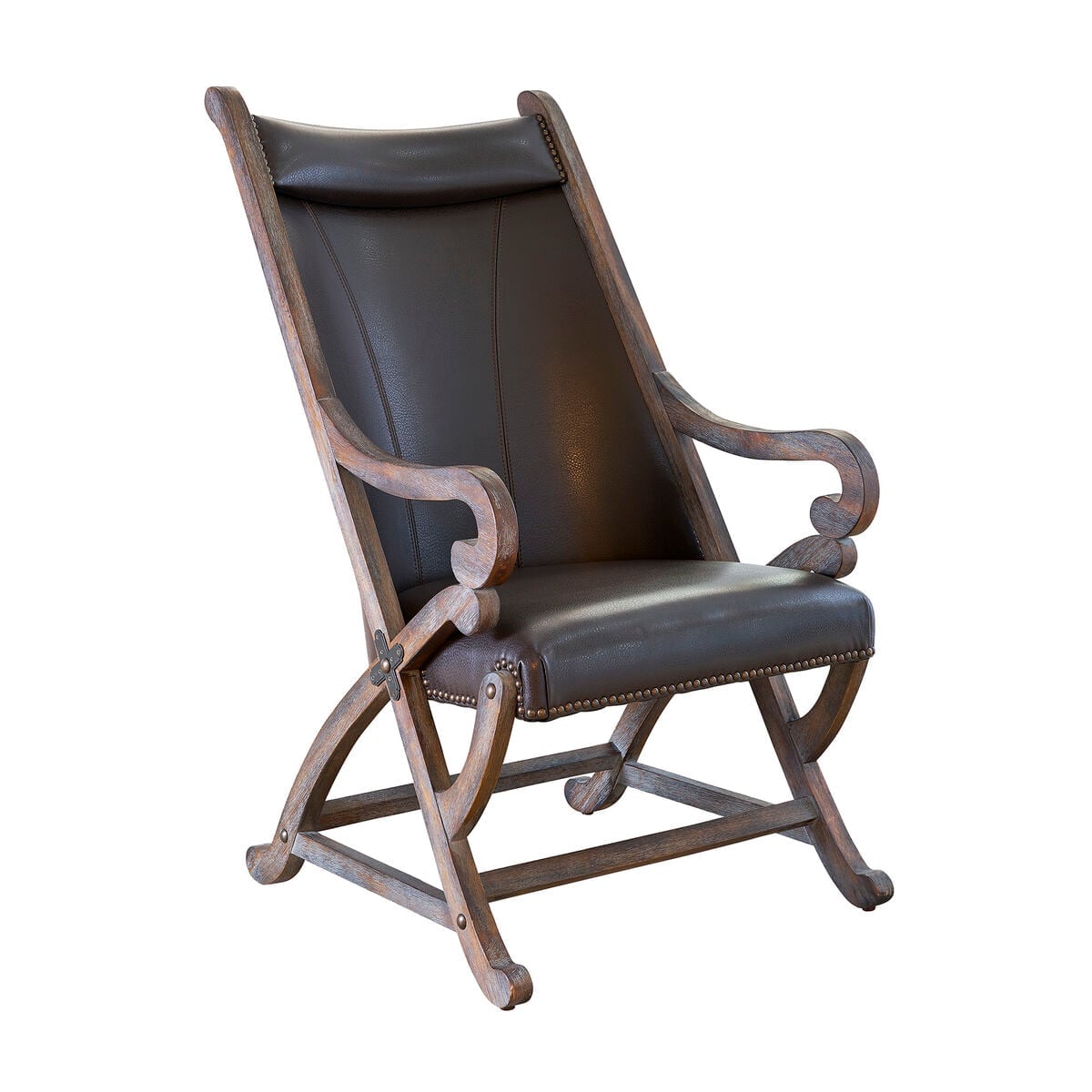Elements International Hunter Grey Accent Chair