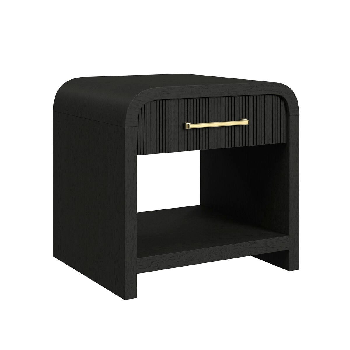 Elements International Ridgemont Black End Table