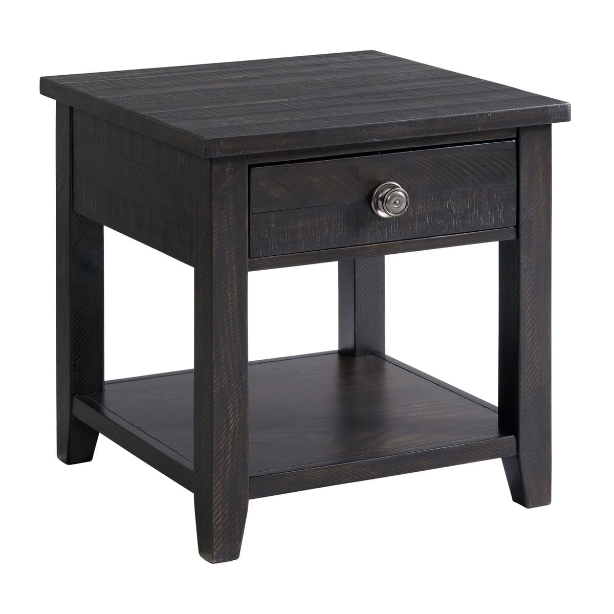 Elements International Kendyl Charcoal End Table