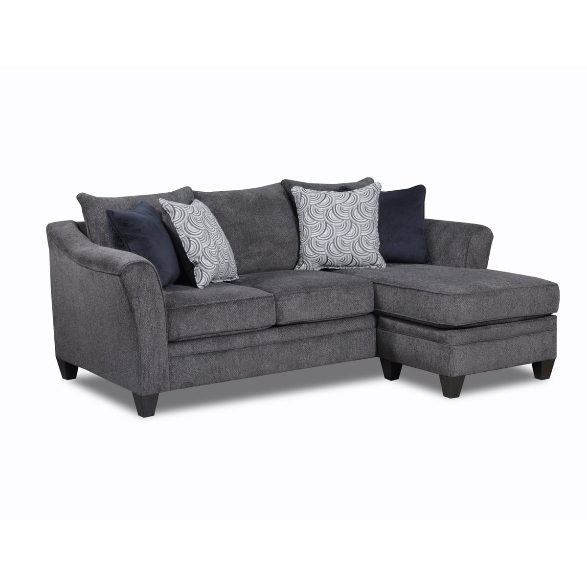 A&W Furniture Allie Pewter Chofa