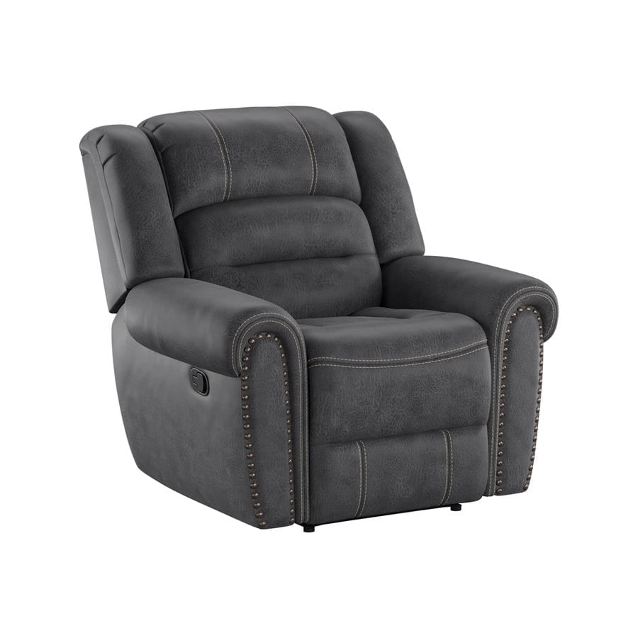 Emerald Home Baldwin: Swivel Glider Grey Recliner