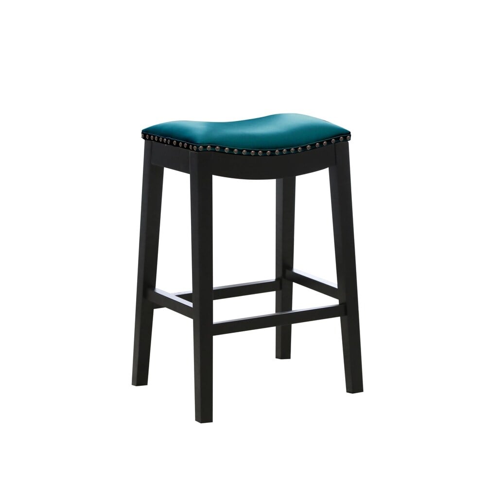 Abbyson Home Chapin Teal Saddle
